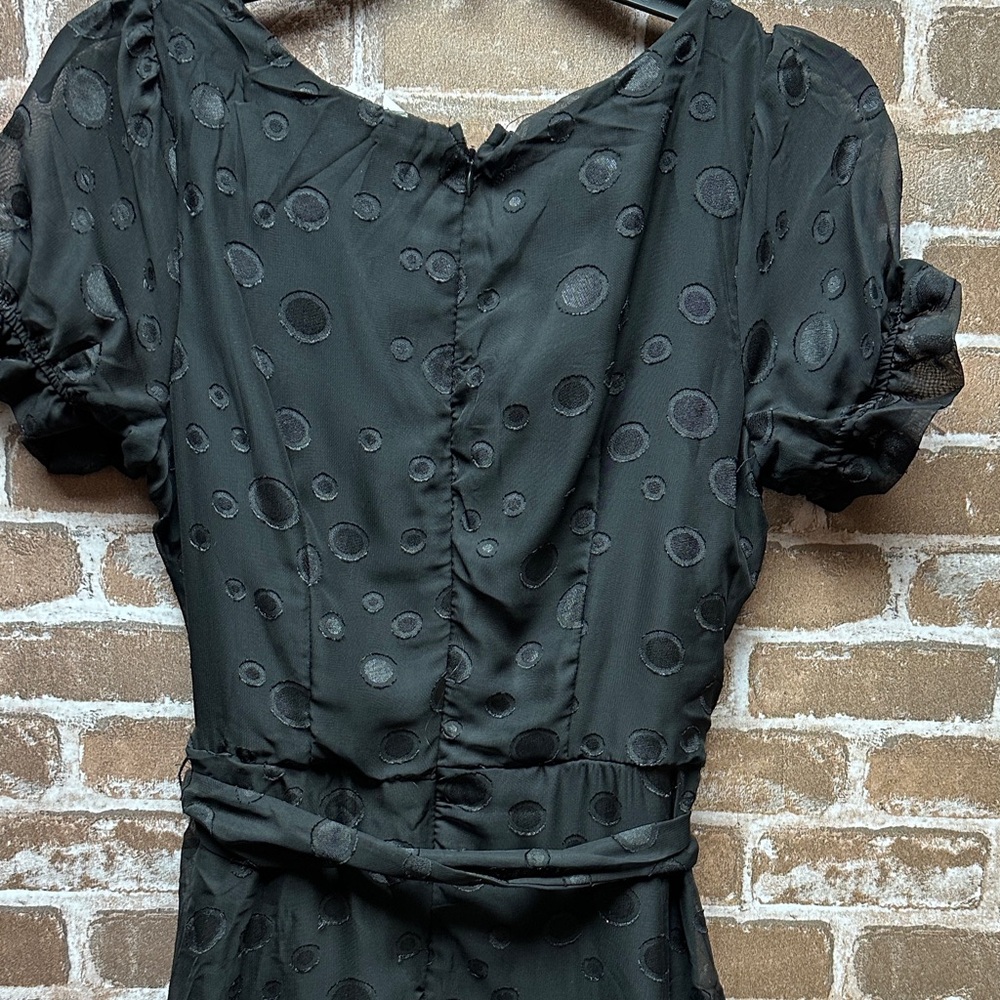 NY Collection Black Midi Dress. New - Picture 7 of 8